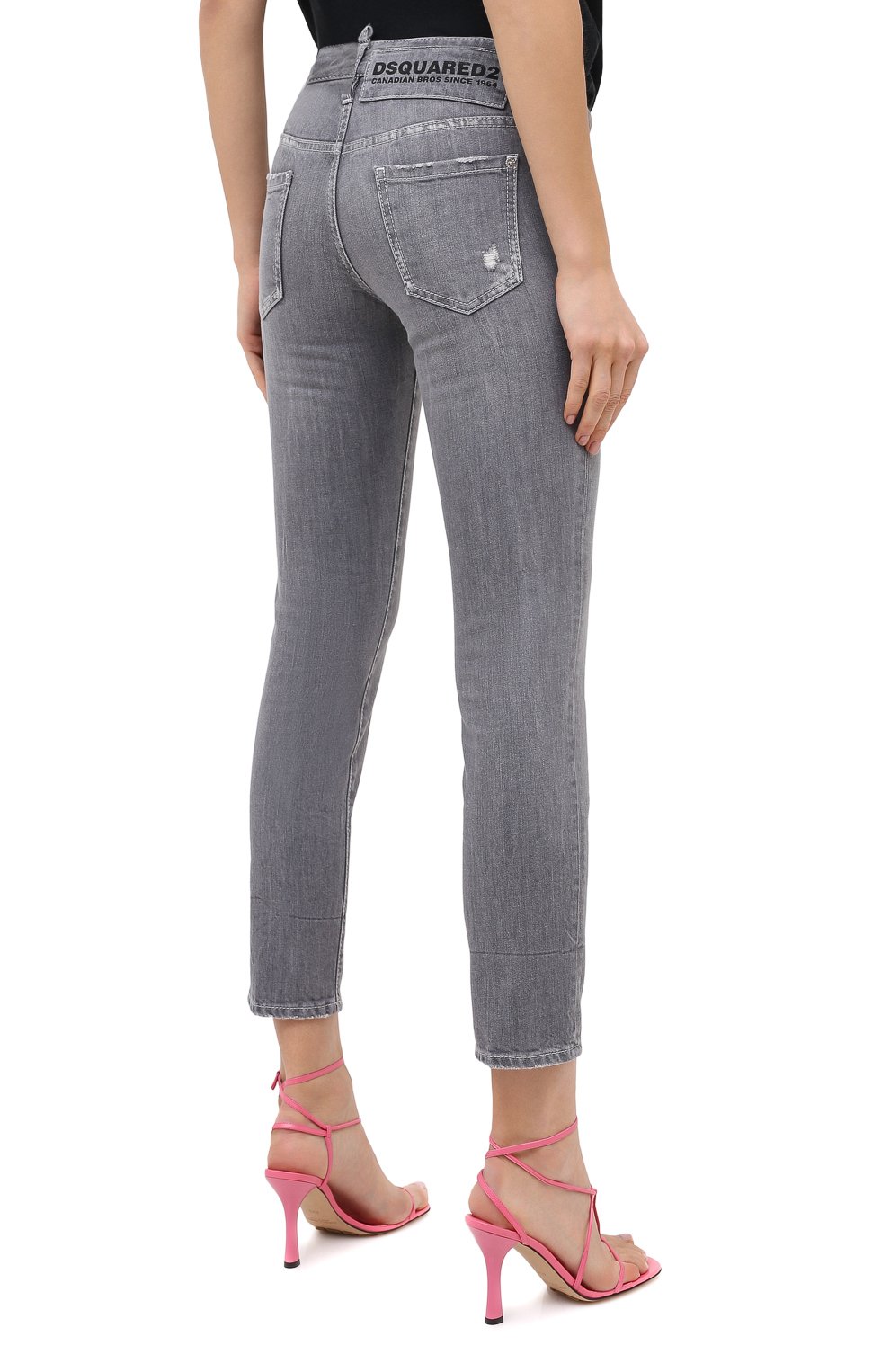Джинсы DSQUARED2 светло-серого цвета по цене 49450 руб., арт. S75LB0342/S30260, фото 4 Джинсы DSQUARED2, арт. S75LB0342/S30260, фото 4