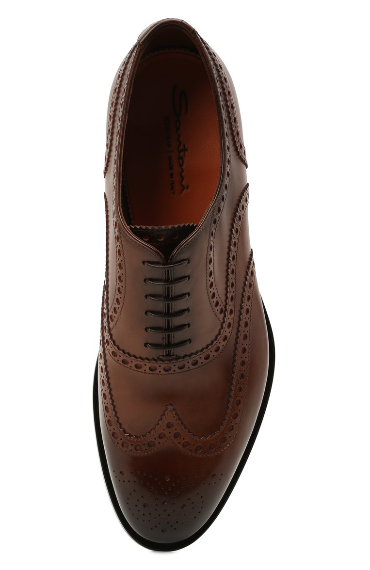 Кожаные оксфорды SANTONI, арт. MCCG17836MH4H0BRM52, фото 1