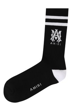 Мужские хлопковые носки AMIRI черного цвета, арт. AMACSK1006 | Фото 1 (Материал сплава: Проставлено; Материал внешний: Хлопок, Синтетический материал; Нос: Не проставлено; Кросс-КТ: бельё)