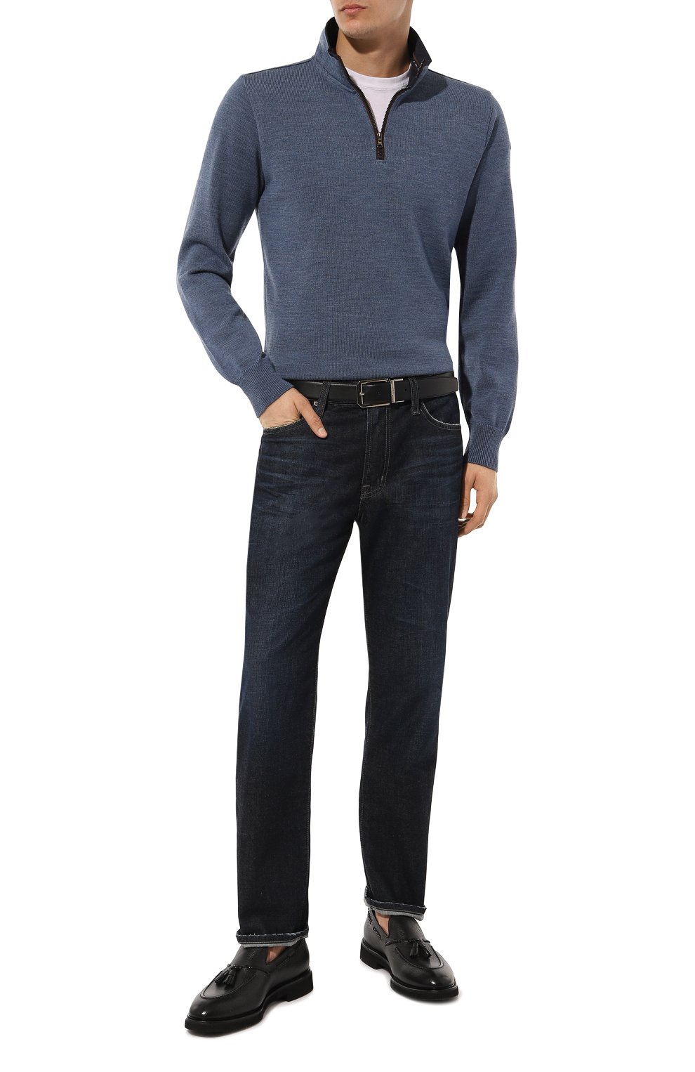 Шерстяной джемпер PAUL&SHARK синего цвета по цене 64250 руб., арт. 14311152, фото 2 Шерстяной джемпер PAUL&SHARK, арт. 14311152, фото 2