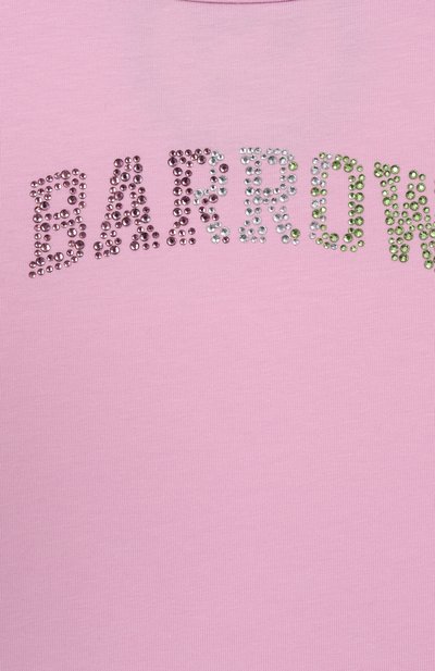 Хлопковая майка BARROW розового цвета по цене 7800 руб., арт. S5BKJGTA103, фото 3 Хлопковая майка BARROW, арт. S5BKJGTA103, фото 3