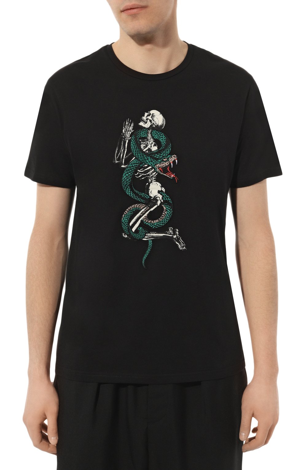 Хлопковая футболка RELIGION черного цвета по цене 6440 руб., арт. 13TSNN03, фото 3 Хлопковая футболка RELIGION, арт. 13TSNN03, фото 3