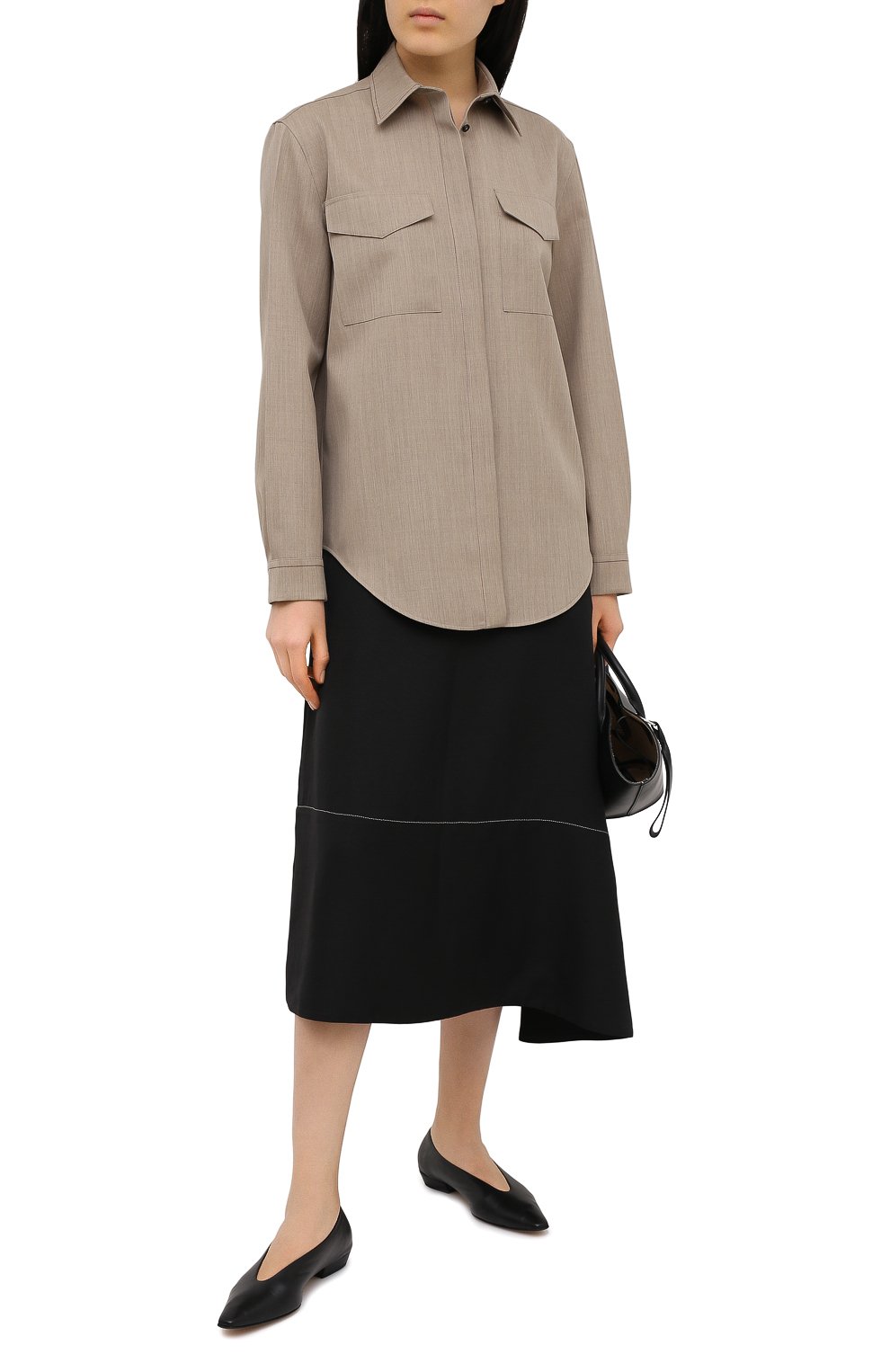 Шерстяная рубашка JIL SANDER, арт. JSPS601005-WS202600, фото 2