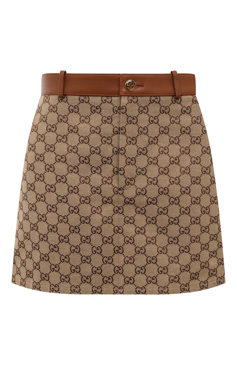 Хлопковая юбка GUCCI бежевого цвета по цене 184000 руб., арт. 743867/Z8AV6, фото 1 Хлопковая юбка GUCCI, арт. 743867/Z8AV6, фото 1