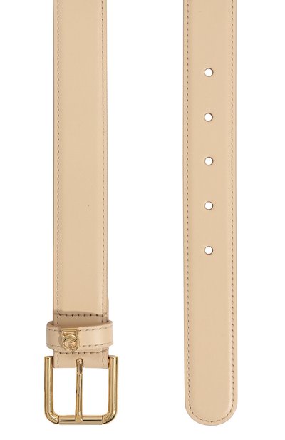 Кожаный ремень DOLCE & GABBANA светло-бежевого цвета по цене 61550 руб., арт. BE1636/AW576, фото 3 Кожаный ремень DOLCE & GABBANA, арт. BE1636/AW576, фото 3