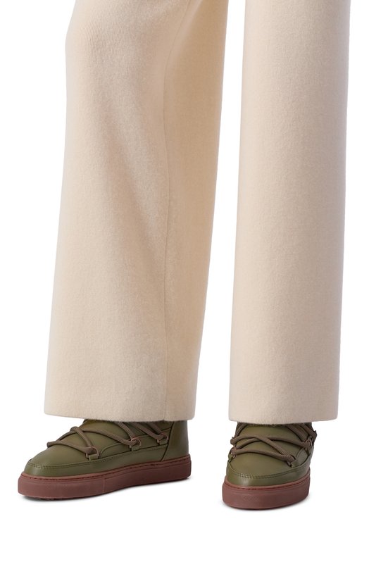 Кожаные полусапоги INUIKII 75202-087 Хаки  75202-087 Фото 2