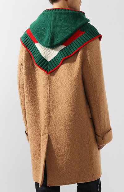 Шерстяная накидка GUCCI, арт. 597635/4G206, фото 4