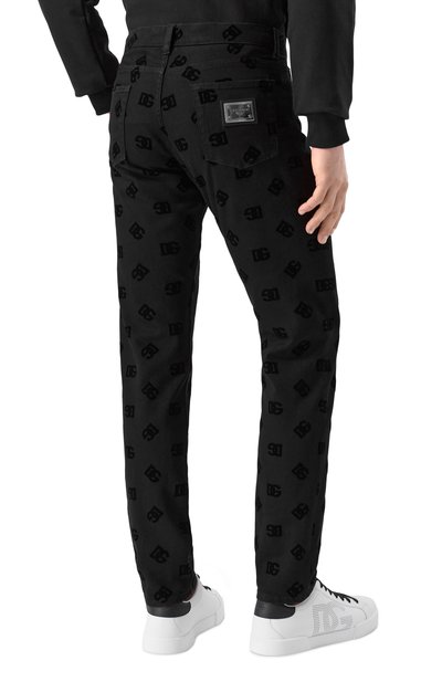 Джинсы slim DOLCE & GABBANA черного цвета по цене 126000 руб., арт. GY07CD/G8MN6, фото 4 Джинсы slim DOLCE & GABBANA, арт. GY07CD/G8MN6, фото 4