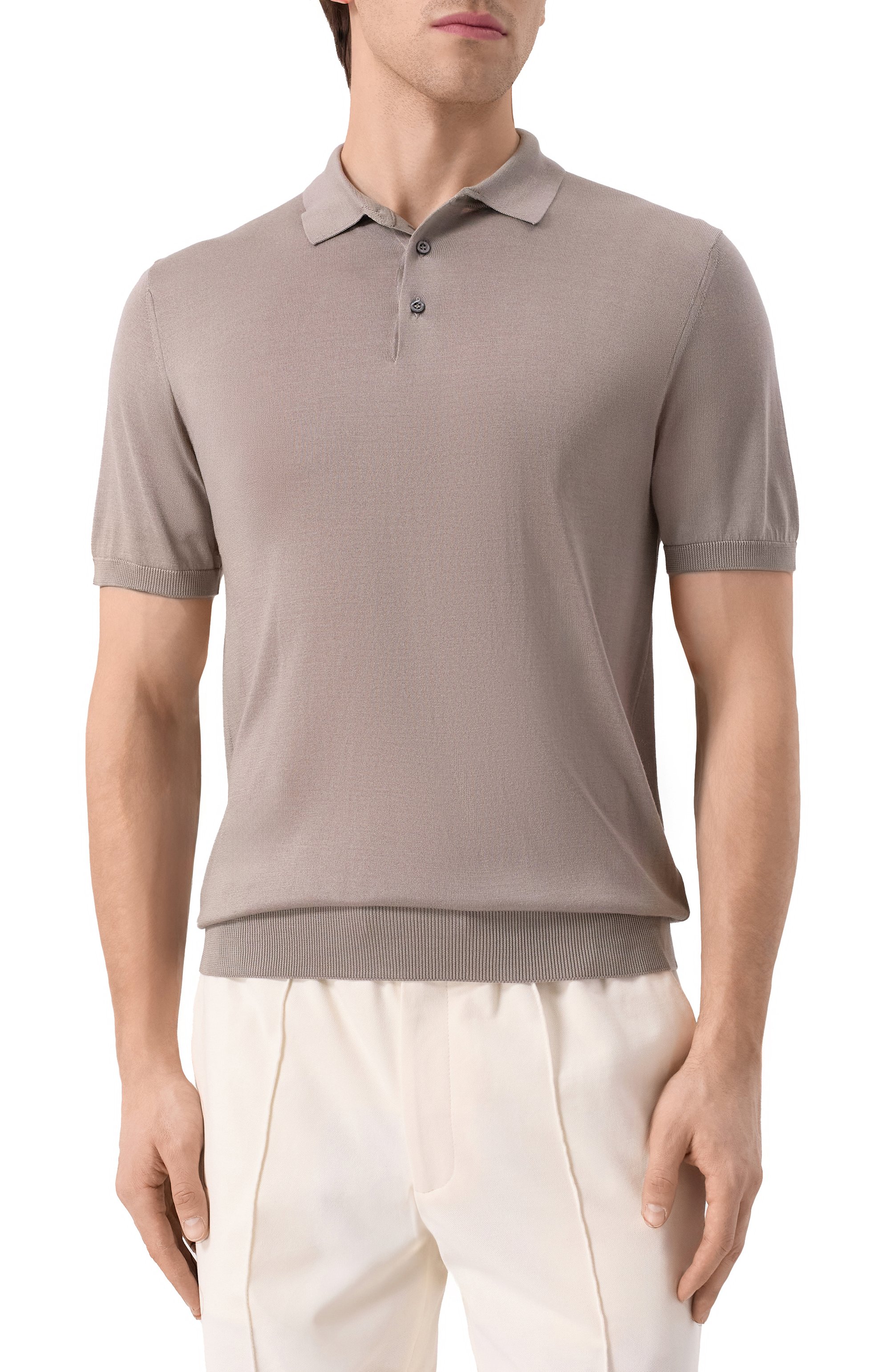 Шелковое поло CORNELIANI, арт. 25M541-2525170, фото 3