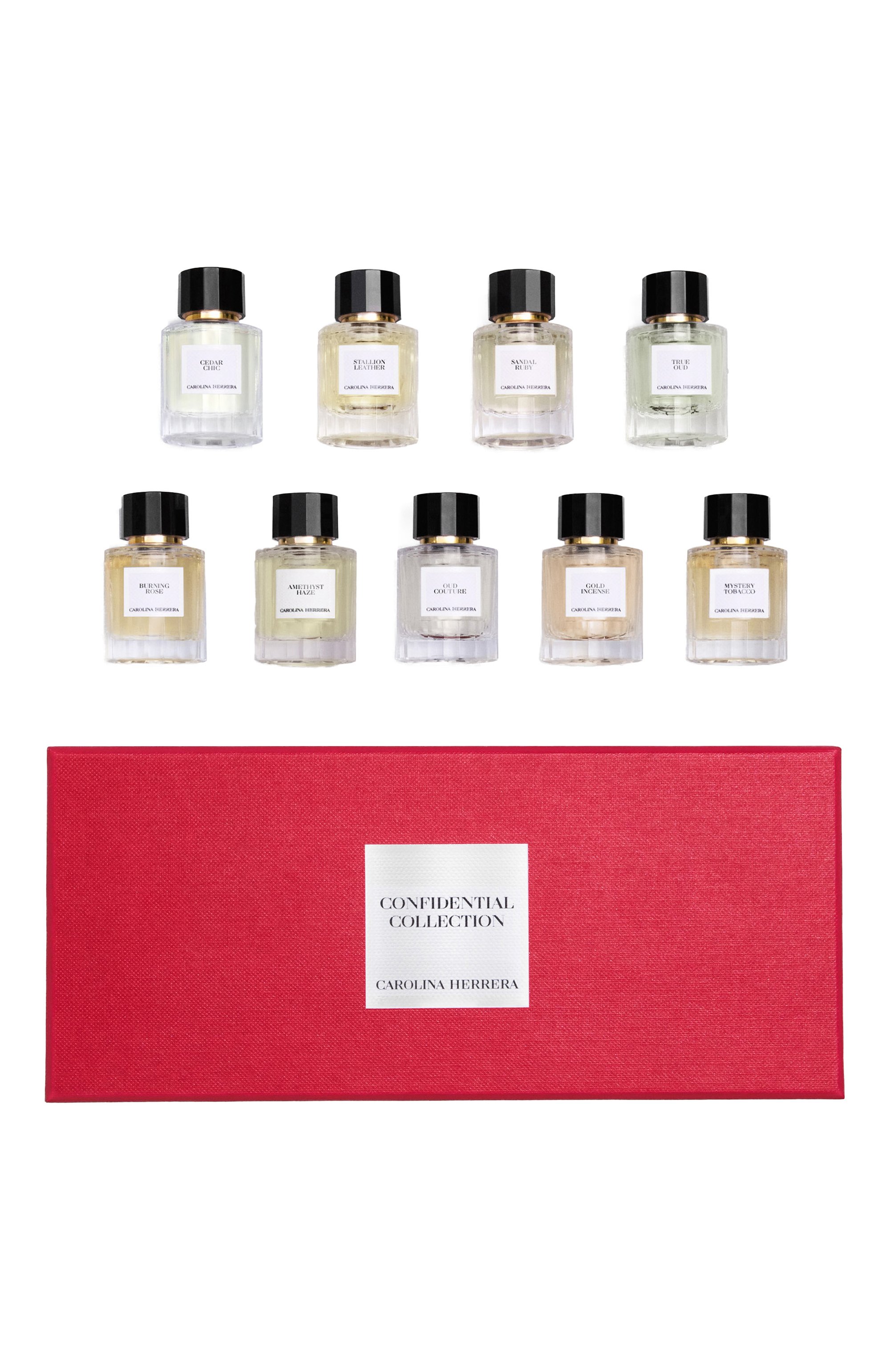 Набор миниатюр (9x10ml) CAROLINA HERRERA бесцветного цвета по цене 30150 руб., арт. 65225338, фото 1 Набор миниатюр (9x10ml) CAROLINA HERRERA, арт. 65225338, фото 1