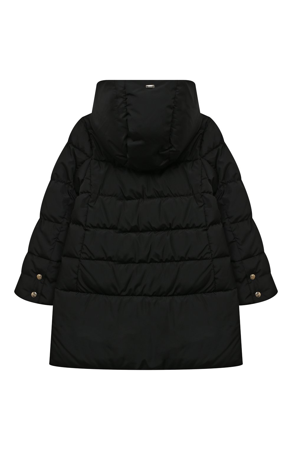 Пуховое пальто HERNO черного цвета по цене 62550 руб., арт. PI000138G/20045/4A-8A, фото 2 Пуховое пальто HERNO, арт. PI000138G/20045/4A-8A, фото 2