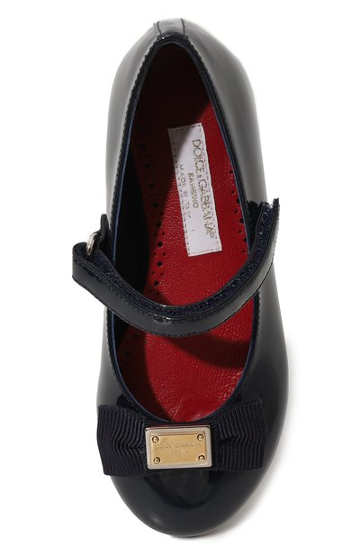 Кожаные балетки DOLCE & GABBANA, арт. D11193/A5291/24-28, фото 4