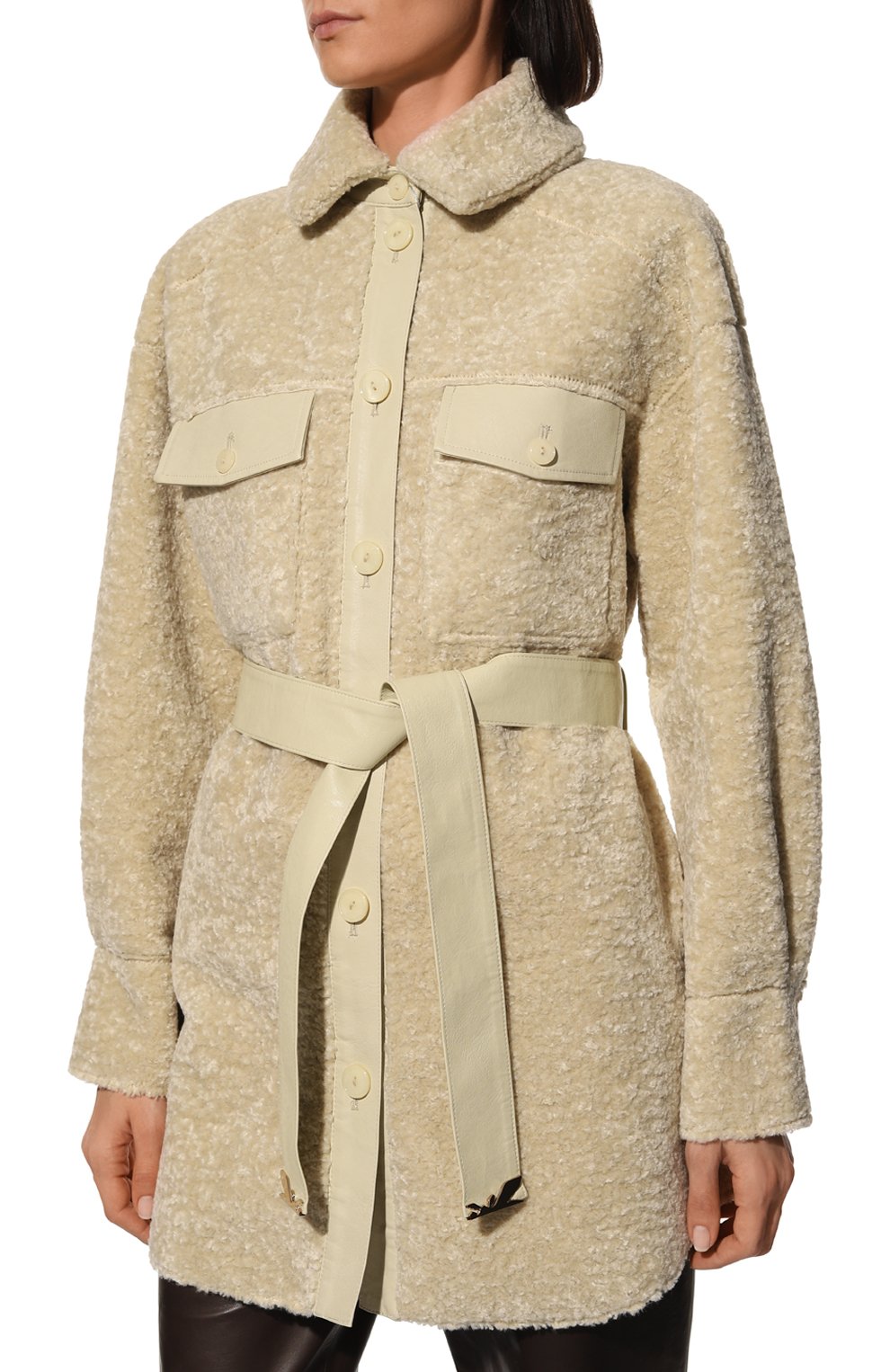 Двусторонняя дубленка из экомеха PATRIZIA PEPE, арт. 2O0019_E012, фото 3