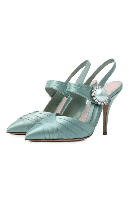 Женские текстильные туфли MIU MIU, арт. 5I202B-ZIZ-F0092-105