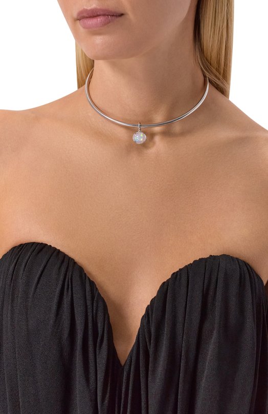 Колье с опалом и топазами Moonka OPL-925SL-NK00-OPL Белый  OPL-925SL-NK00-OPL Фото 2