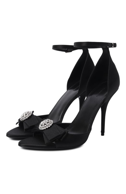 Текстильные босоножки Balenciaga 854051/W1WM1 Чёрный 854051/W1WM1