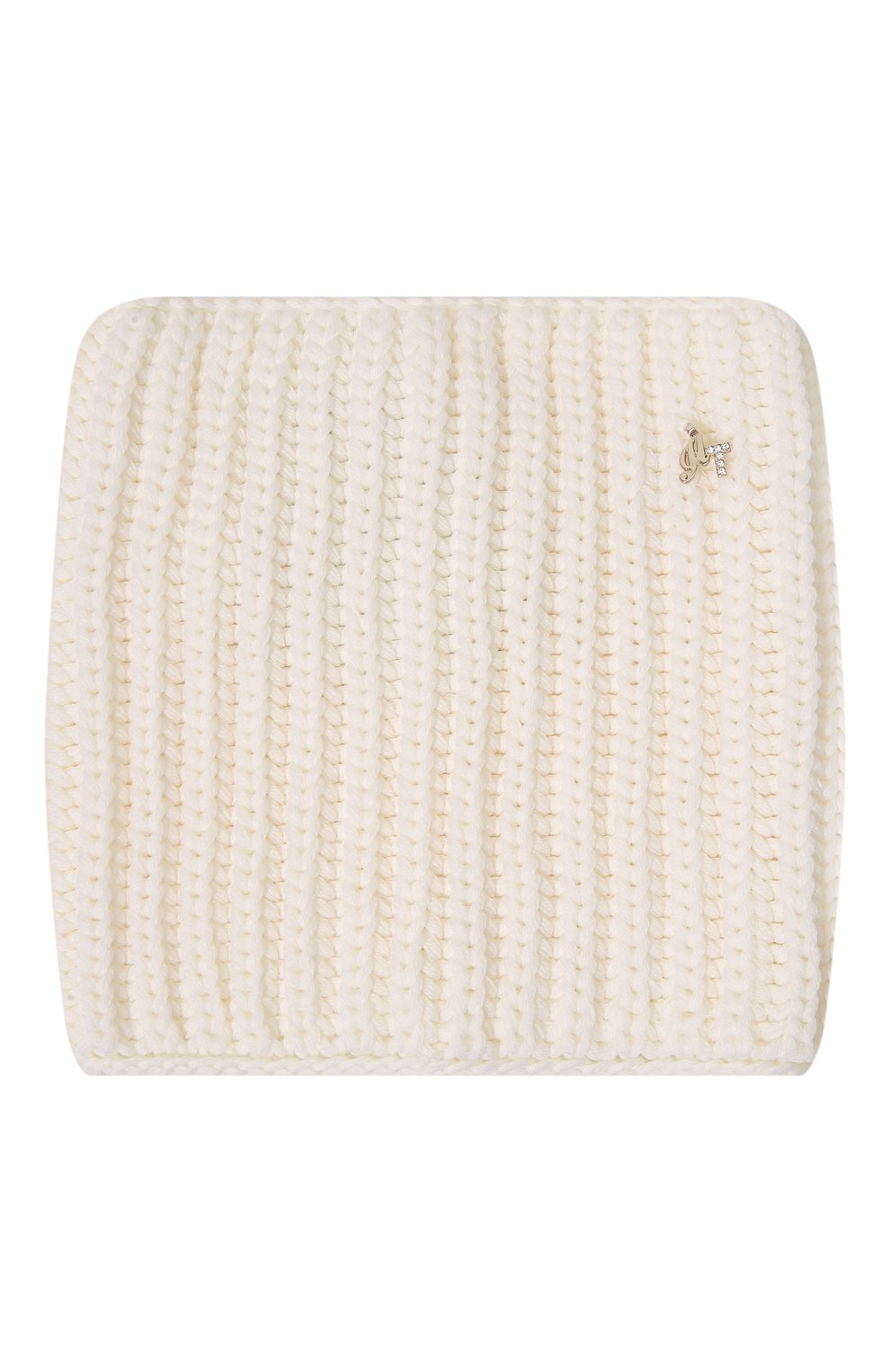 Шерстяной шарф-снуд IL TRENINO белого цвета по цене 5835 руб., арт. 22 6128/VA, фото 1 Шерстяной шарф-снуд IL TRENINO, арт. 22 6128/VA, фото 1