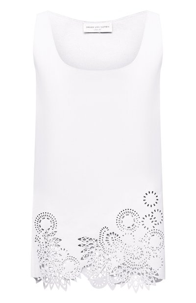 Женский кожаный топ DRIES VAN NOTEN, арт. 211-11806-2371