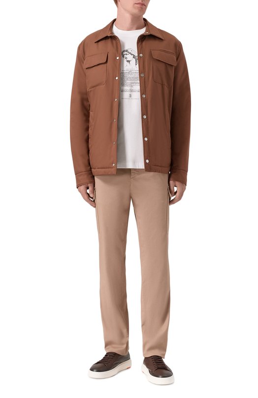 Хлопковая футболка Brunello Cucinelli M0B138517 Белый  M0B138517 Фото 2