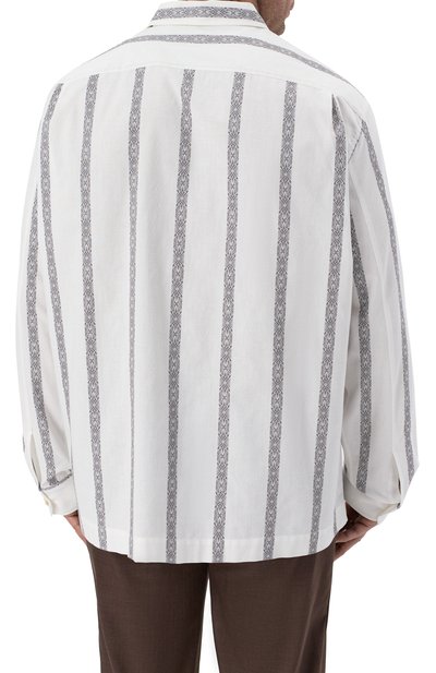 Хлопковая рубашка BRUNELLO CUCINELLI, арт. MM6790648, фото 4