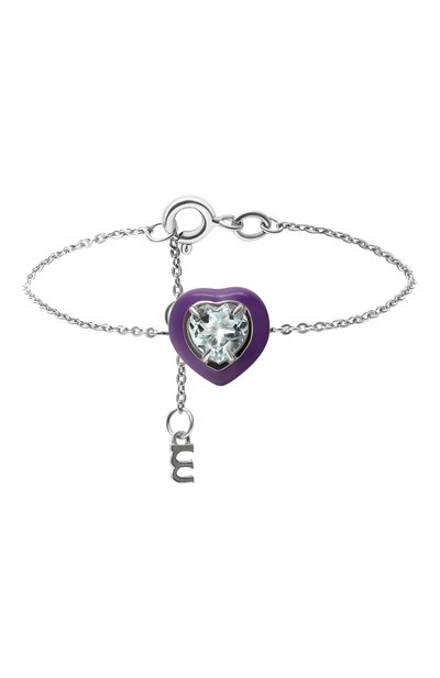 Браслет с сердцем из голубого топаза MOONKA, арт. crg-br-tpz, фото 1