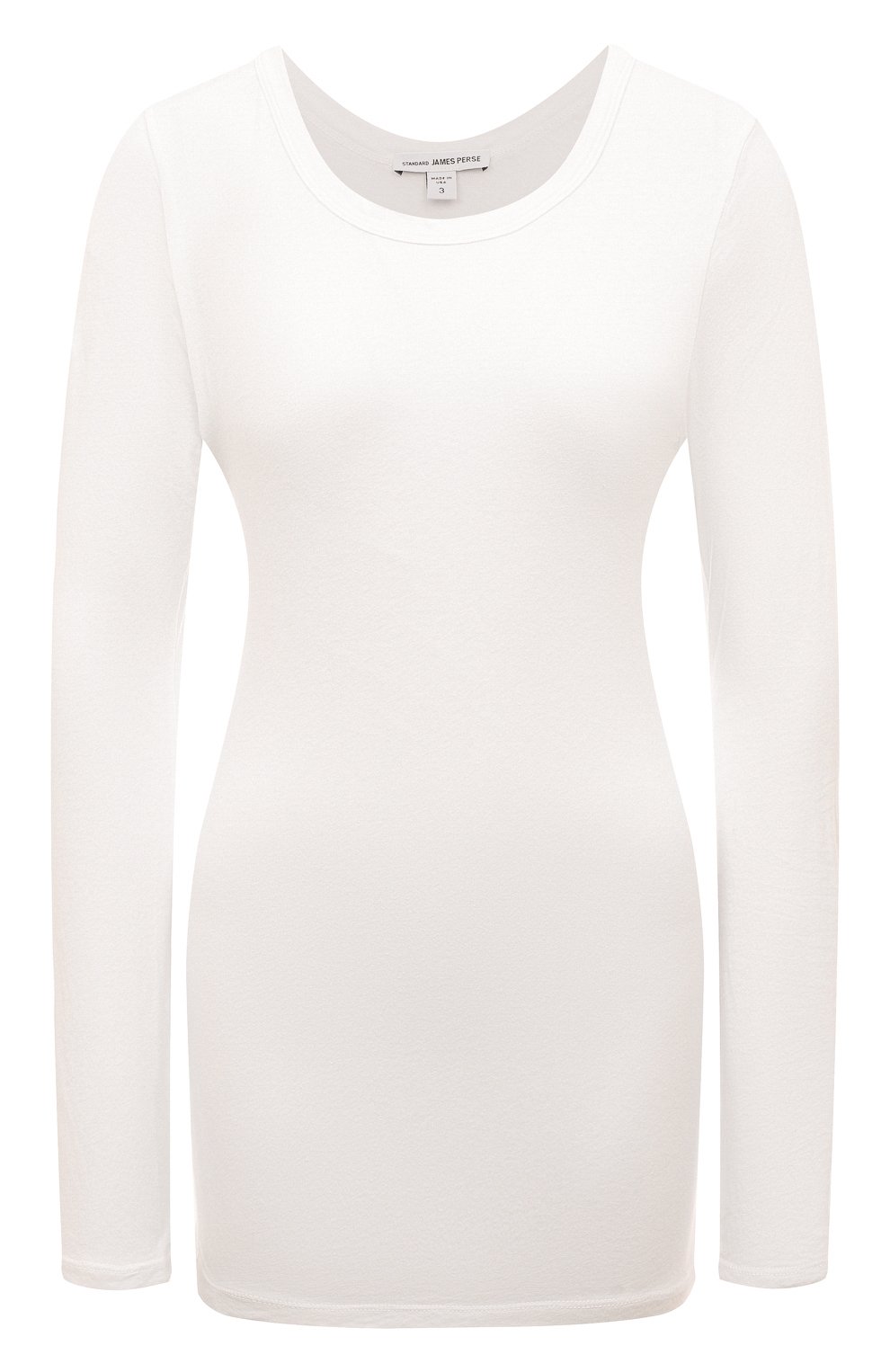 Хлопковый лонгслив JAMES PERSE, арт. WJE3792/WHT, фото 1
