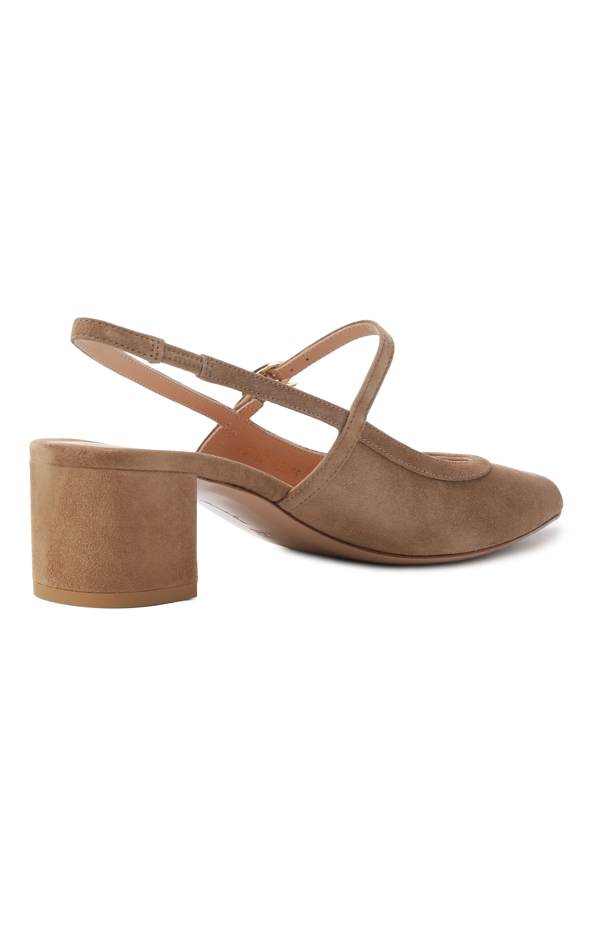 Замшевые туфли piper sling 45 GIANVITO ROSSI, арт. G95575.45RIC.CAMCAML, фото 5