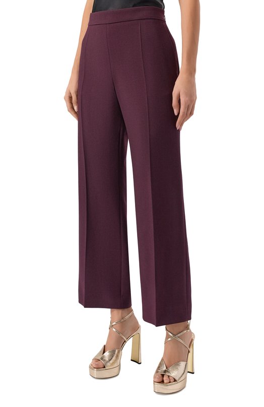 Шерстяные брюки Chloé CH26SPA17061 Фиолетовый  CH26SPA17061 Фото 3