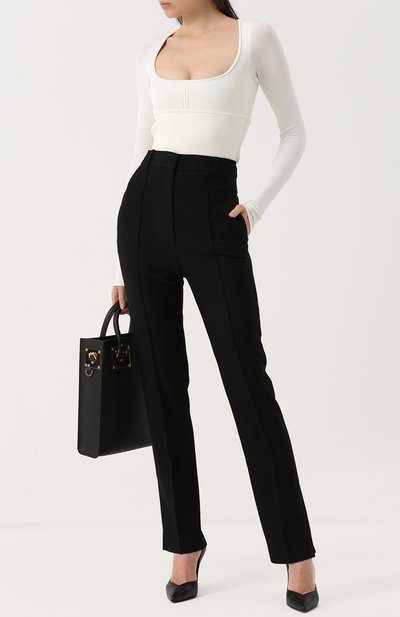 Облегающий топ фактурной вязки с длинным рукавом KHAITE, арт. 8033-101/K400, фото 2