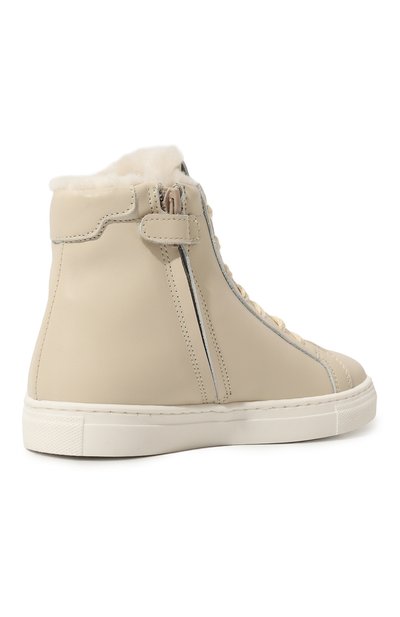 Высокие кеды из кожи ELEVENTY, арт. ET0A26 Z0737, фото 3