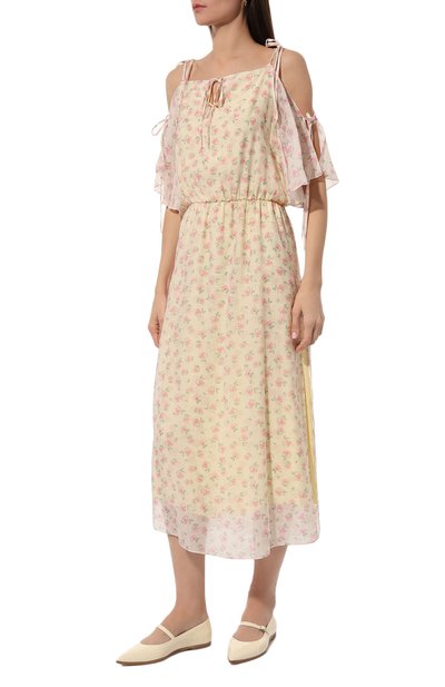 Платье из вискозы LOOM BY RODINA разноцветного цвета по цене 43500 руб., арт. LBR-VIO, фото 3 Платье из вискозы LOOM BY RODINA, арт. LBR-VIO, фото 3