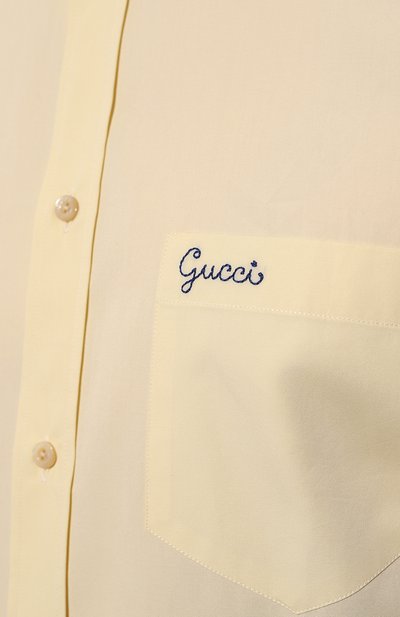 Хлопковая рубашка GUCCI, арт. 659895 ZAG0T, фото 5