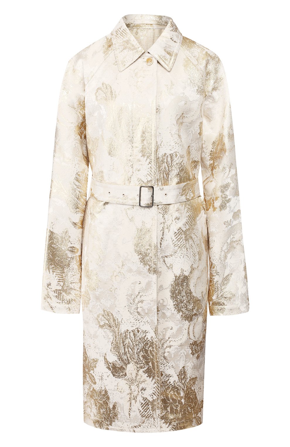 Пальто с поясом DRIES VAN NOTEN кремового цвета по цене 142000 руб., арт. 201-10231-9356, фото 1 Пальто с поясом DRIES VAN NOTEN, арт. 201-10231-9356, фото 1