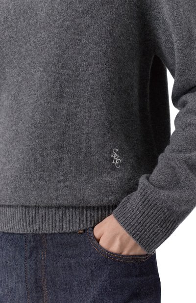 Свитер из кашемира и шерсти SPORTY AND RICH, арт. WS08362302GY04, фото 5