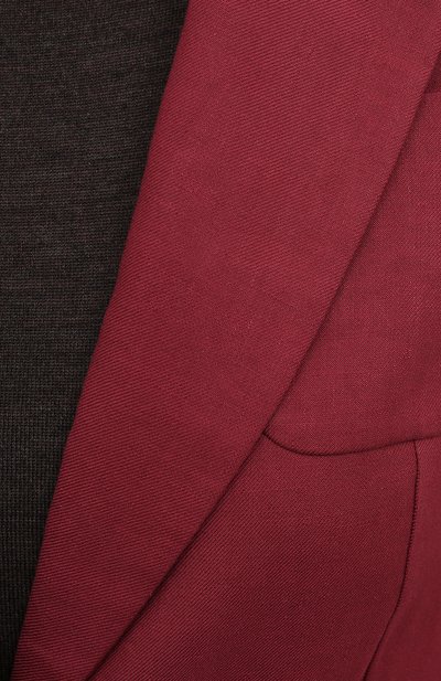 Жакет изо льна и хлопка BRUNELLO CUCINELLI бордового цвета по цене 213000 руб., арт. MF5912021, фото 5 Жакет изо льна и хлопка BRUNELLO CUCINELLI, арт. MF5912021, фото 5