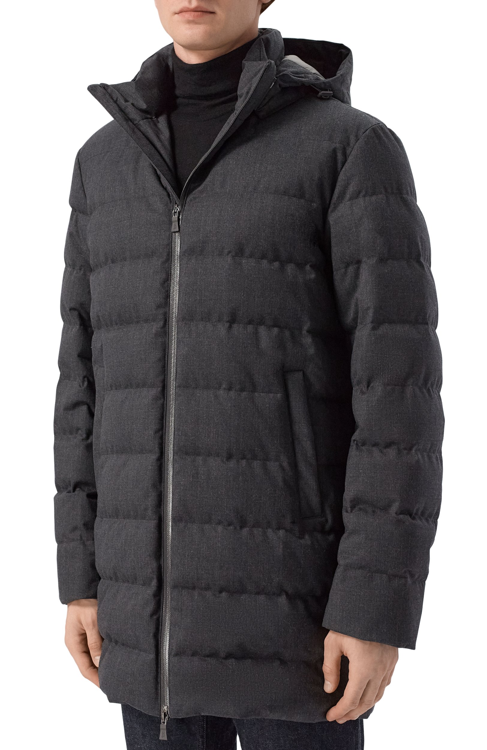 Пуховик из шерсти и вискозы HERNO, арт. PI001399U/33529, фото 3