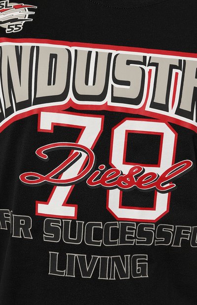Хлопковая футболка DIESEL, арт. A11047/0GRAI, фото 5