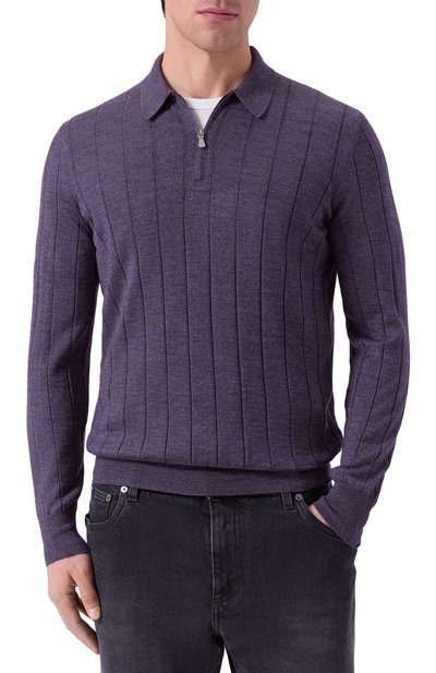 Поло из шерсти и шелка GRAN SASSO, арт. 57137/13118, фото 3