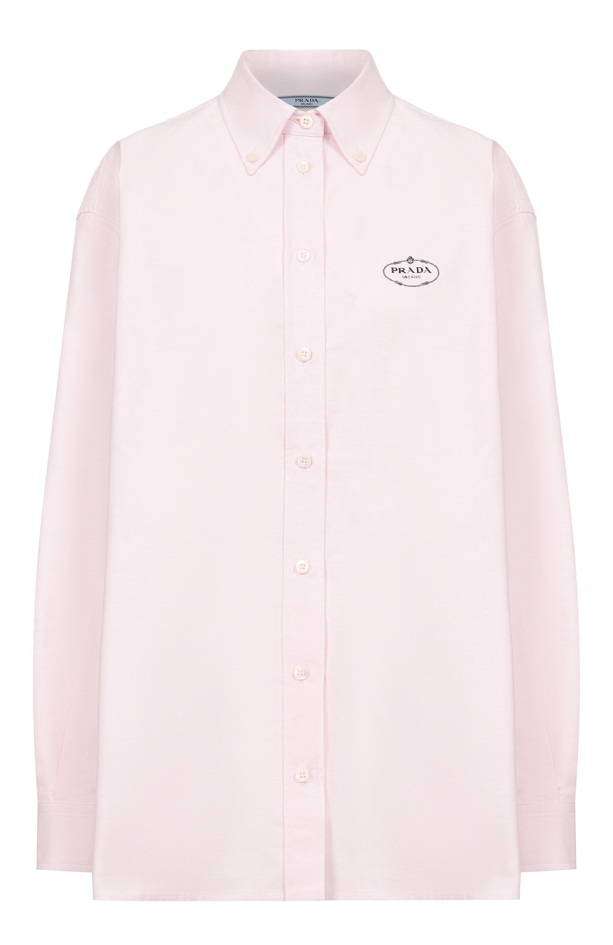 Хлопковая рубашка PRADA, арт. P497GR/14JW, фото 1