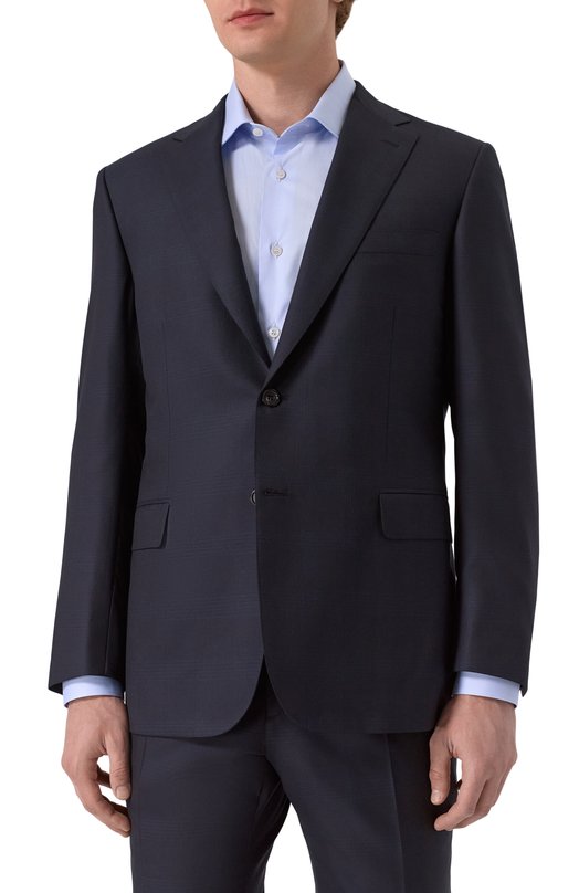 Шерстяной костюм Brioni RA000V-PCA07 Синий  RA000V-PCA07 Фото 3