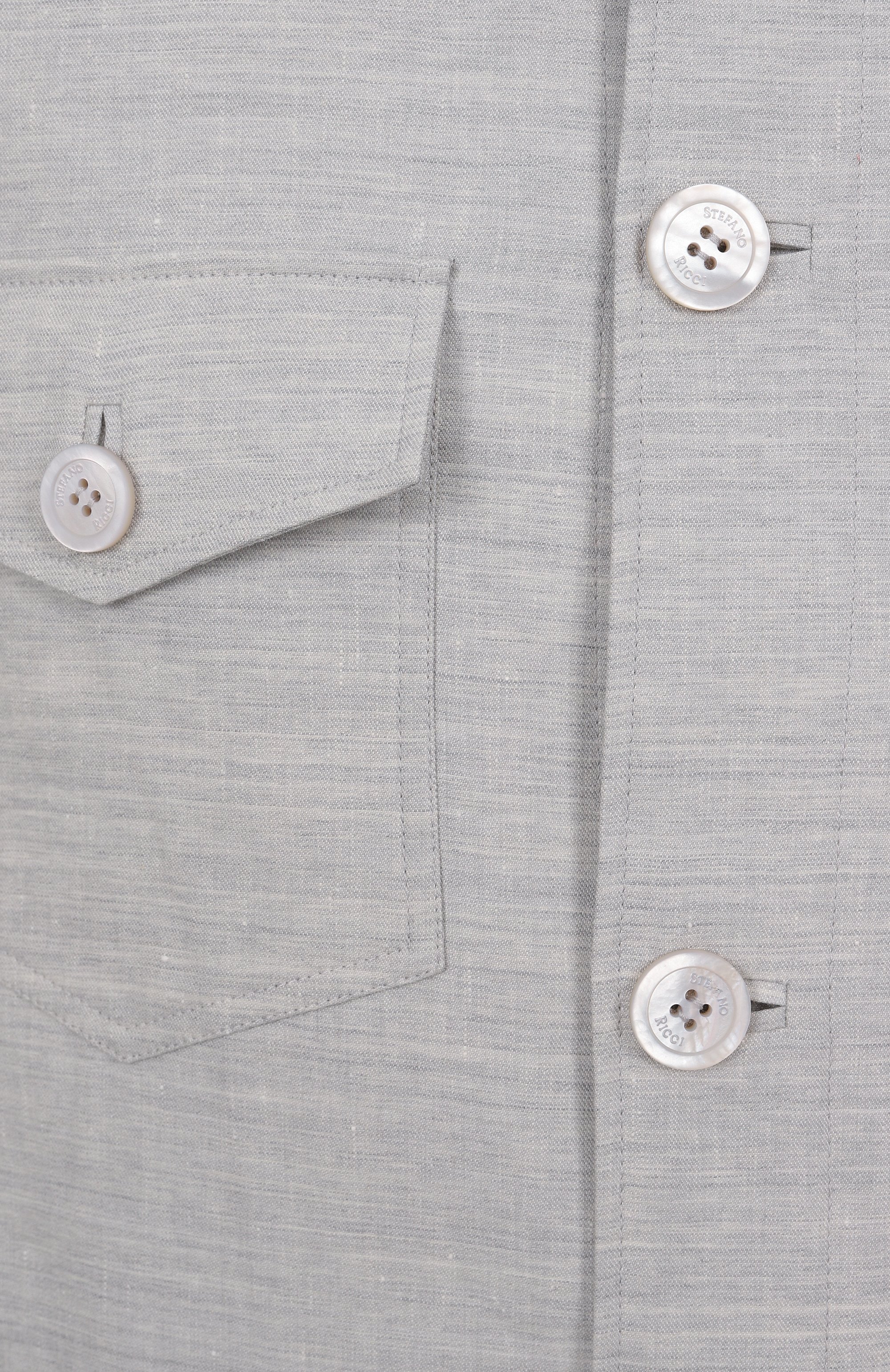 Куртка-рубашка изо льна и шерсти STEFANO RICCI, арт. M7J5100380/WL003L, фото 6