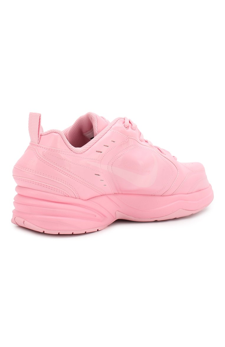 Мужские кожаные кроссовки nikelab x martine rose air monarch iv NIKELAB розового цвета, арт. AT3147-600 | Фото 4 (Подошва: Массивная; Статус проверки: Проверена категория; Материал утеплителя: Без утеплителя; Стили: Гранж; Материал сплава: Проста�влено; Драгоценные камни: Проставлено; Материал внутренний: Не назначено; Материал внешний: Натуральная кожа)