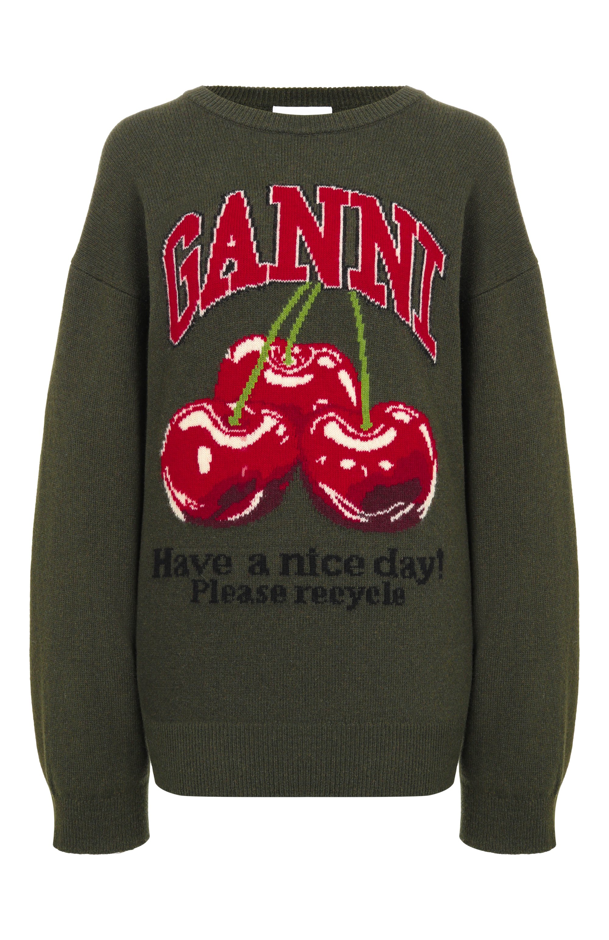 Шерстяной пуловер GANNI, арт. A1070112, фото 1