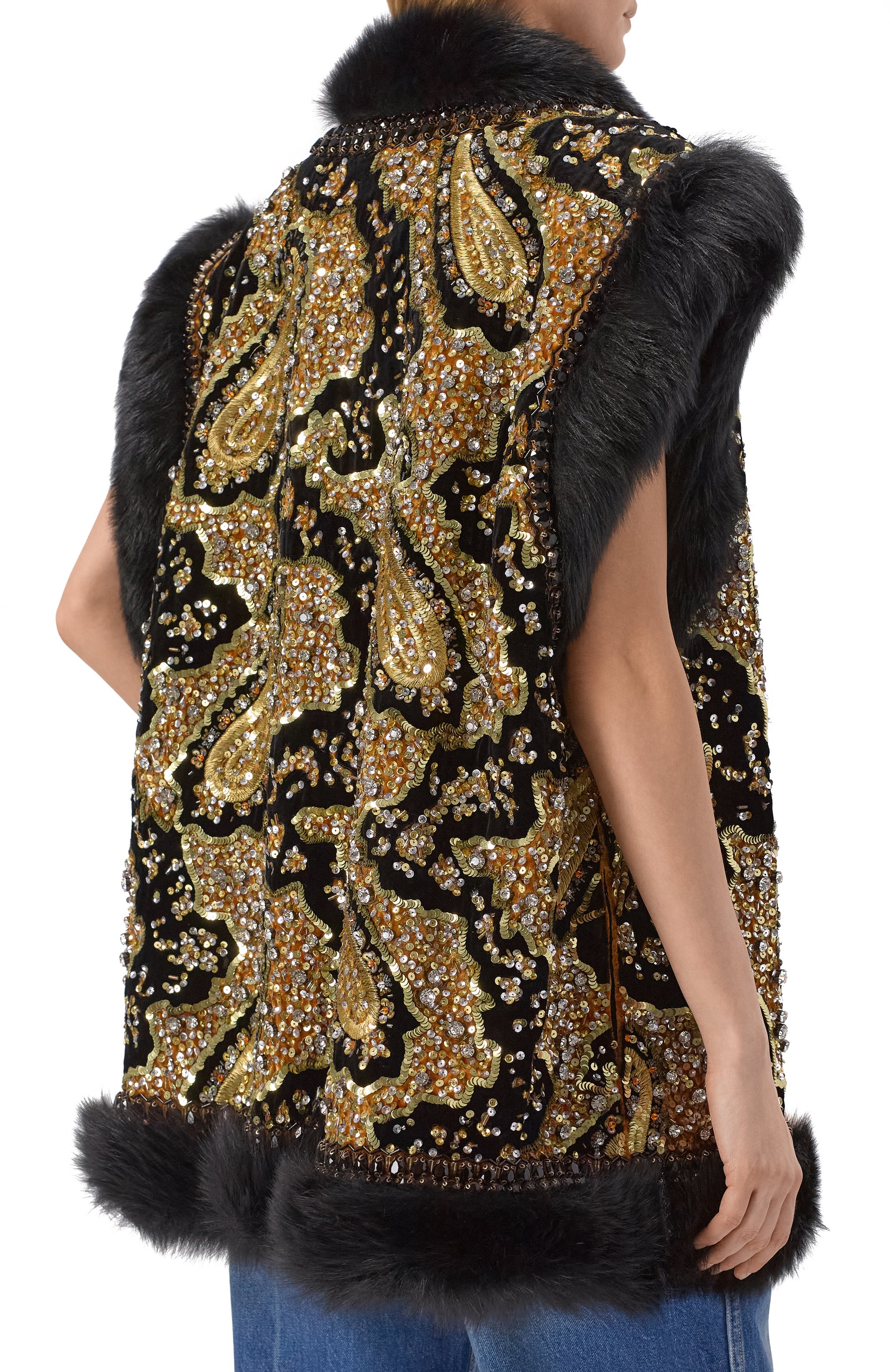 Жилет с подкладкой из овчины VALENTINO, арт. 8B3NL00G/9VE, фото 4