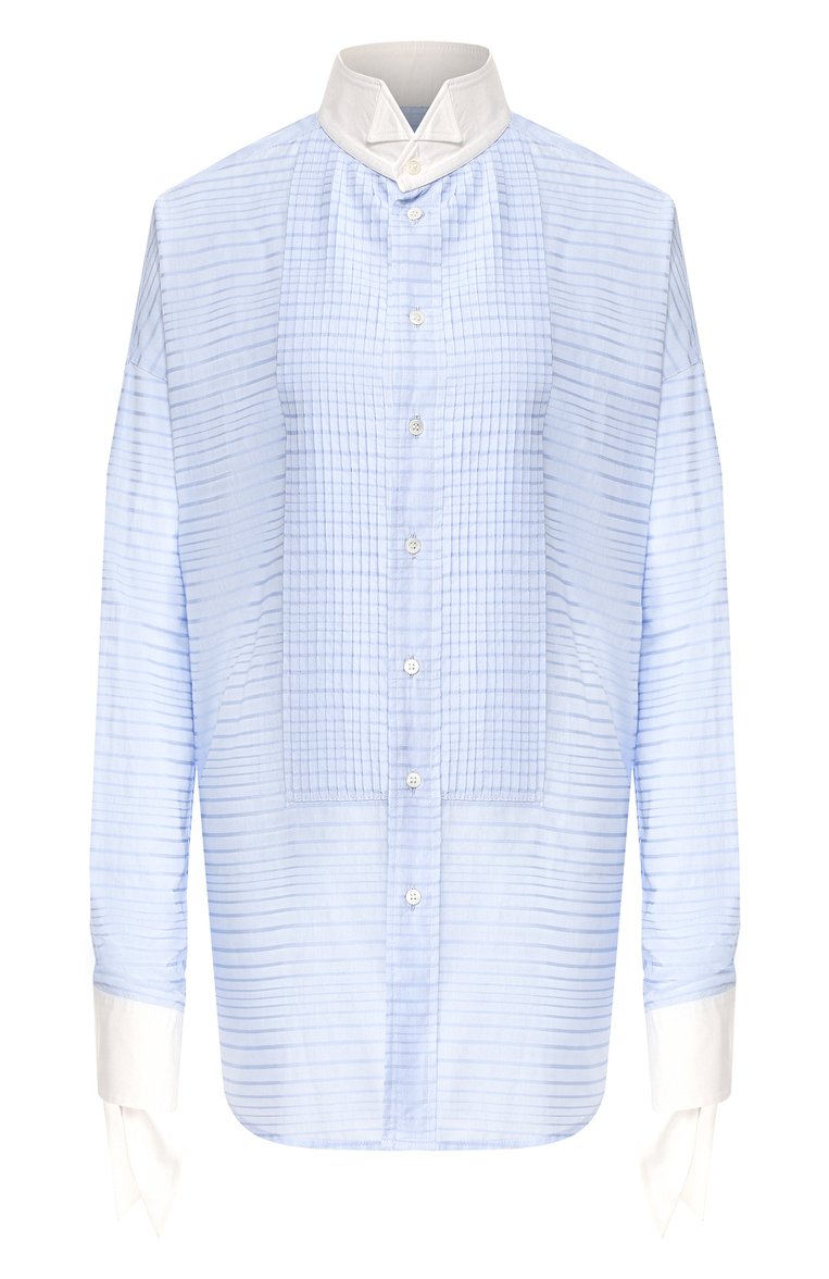 Хлопковая рубашка JEJIA, арт. CECILE SHIRT/STRIPES JAQUARD TEX 35 VAR 1, фото 1