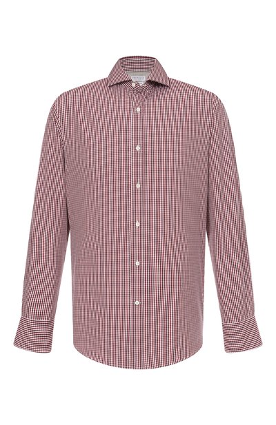 Мужская хлопковая рубашка BRUNELLO CUCINELLI, арт. MY6451718