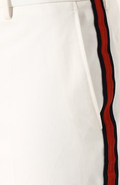Хлопковые брюки прямого кроя с контрастными лампасами CALVIN KLEIN 205W39NYC, арт. 81MWPA12/C163, фото 1