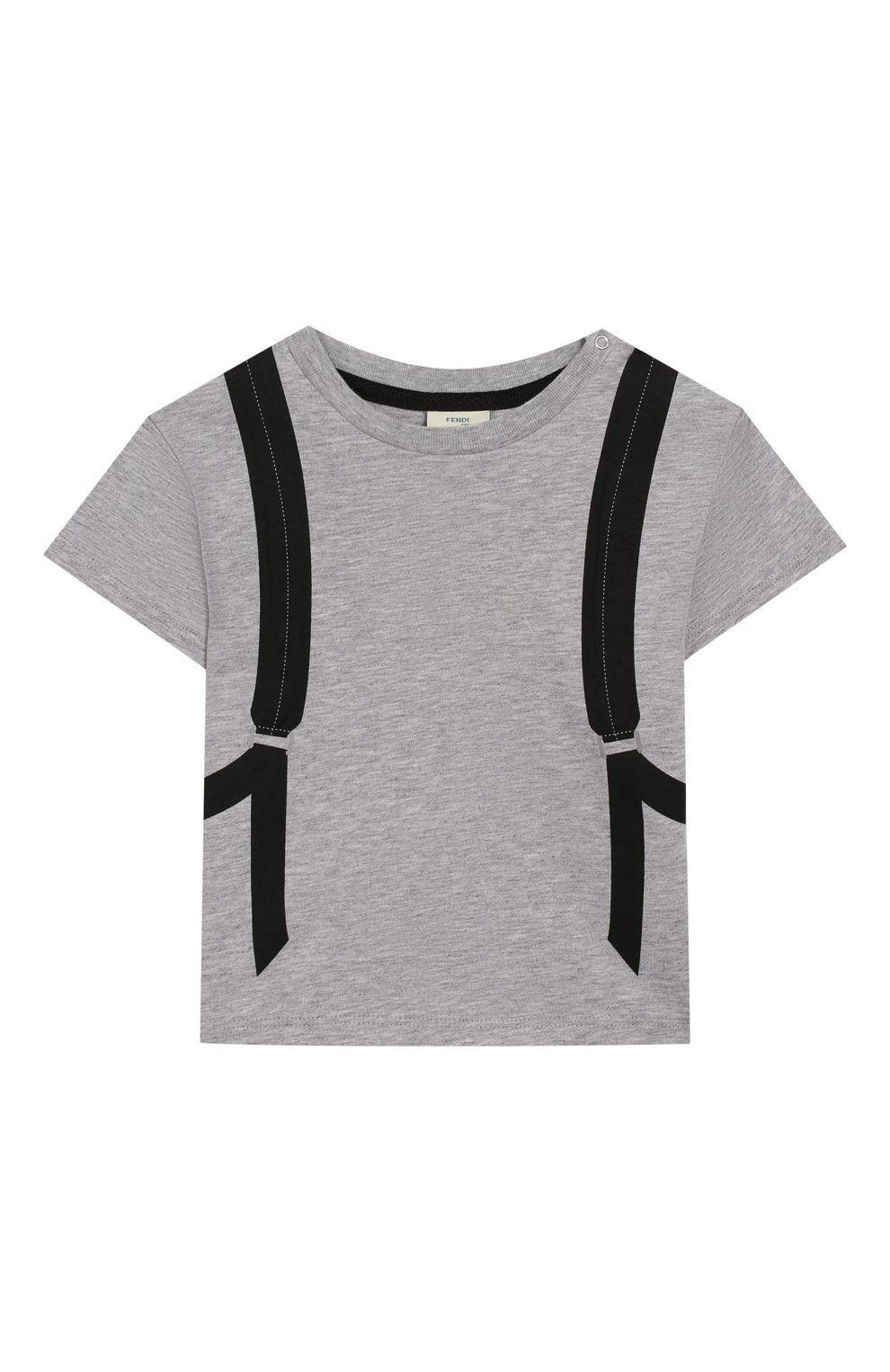 Хлопковая футболка FENDI, арт. BMI199/7AJ/3M-9M, фото 1