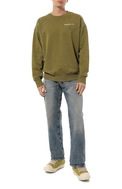 Кожаные кеды luxor jumbo padded low RICK OWENS, арт. RU02C7893/LLPW2, фото 2