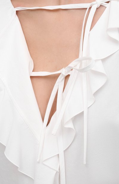 Хлопковая блузка MSGM, арт. 3041MDM17 217104, фото 5